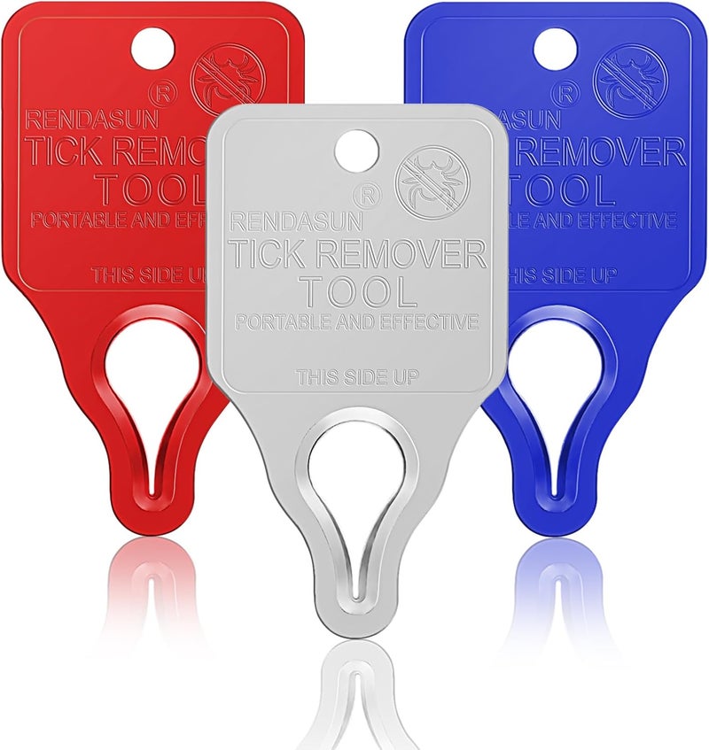 Wallace Forge Tick Remover Tool Portable with Tick Removal Tweezers Suitable for Pet and Humans, Safe and Reliable, Quick Highly Effective, Pain-Free, Essential Tick Remover Key Tools for Outdoor Activities-3 Pack - Image 1